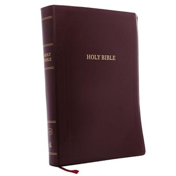 Cover image for KJV, Reference Bible, Super Giant Print, Leather-Look, Burgundy, Red Letter Edition, isbn: 9780785215622