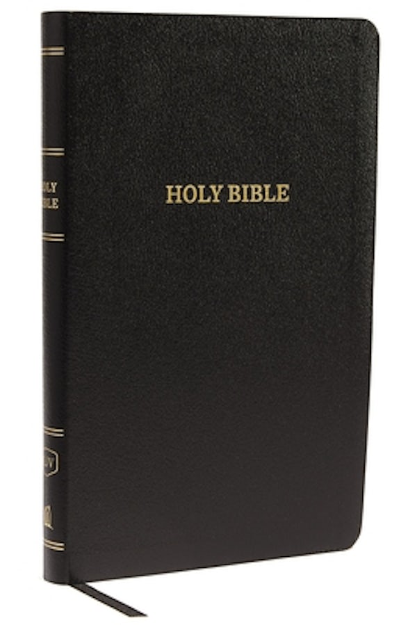 Cover image for KJV, Thinline Reference Bible, Bonded Leather, Black, Red Letter Edition, isbn: 9780785215752