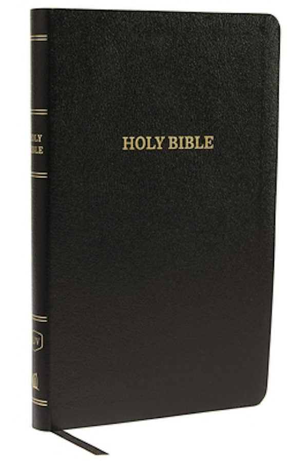 Cover image for KJV, Thinline Reference Bible, Bonded Leather, Black, Red Letter Edition, isbn: 9780785215752