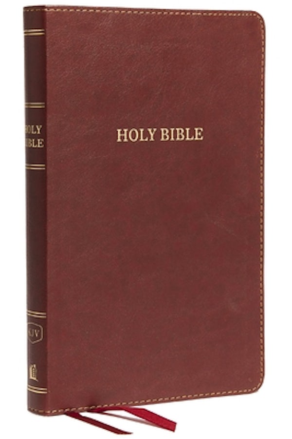 Cover image for KJV, Thinline Bible, Standard Print, Imitation Leather, Burgundy, Indexed, Red Letter Edition, isbn: 9780785217275