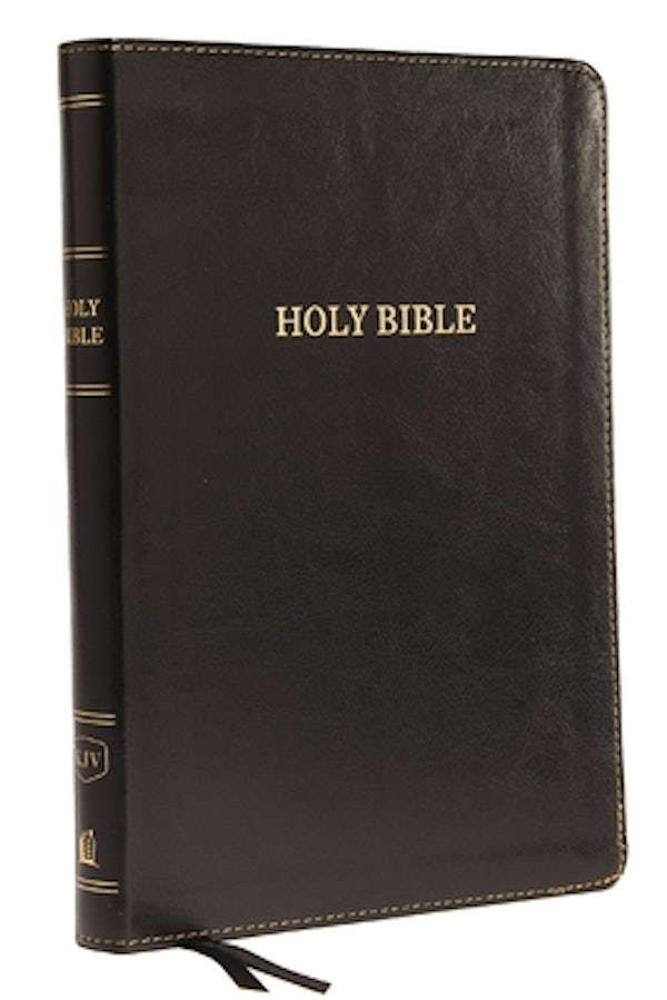 Cover image for KJV, Thinline Bible, Large Print, Imitation Leather, Black, Indexed, Red Letter Edition, isbn: 9780785217664