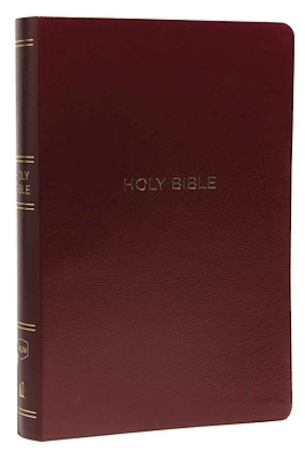 Cover image for NKJV, Reference Bible, Center-Column Giant Print, Leather-Look, Burgundy, Red Letter Edition, Comfort Print, isbn: 9780785217718
