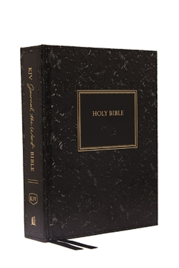 Cover image for KJV, Journal the Word Bible, Hardcover, Black, Red Letter Edition, Comfort Print, isbn: 9780785218289
