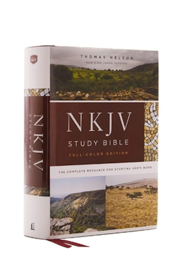 Cover image for NKJV Study Bible, Hardcover, Full-Color, Red Letter Edition, Comfort Print, isbn: 9780785220626
