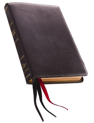 Cover image for NKJV, Thinline Reference Bible, Large Print, Premium Leather, Black, Sterling Edition, Comfort Print, isbn: 9780785220886