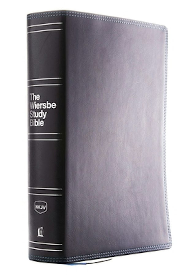 Cover image for Nkjv, Wiersbe Study Bible, Leathersoft, Black, Comfort Print, isbn: 9780785220985