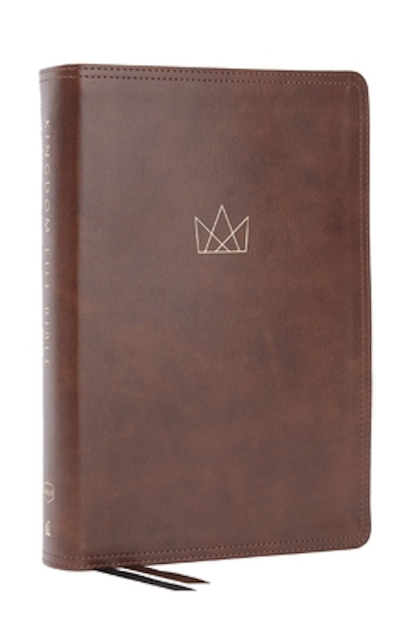 Cover image for Kingdom Life Bible: Joining God's Mission to Save the World (Nkjv, Brown Leathersoft, Red Letter, Comfort Print), isbn: 9780785222484