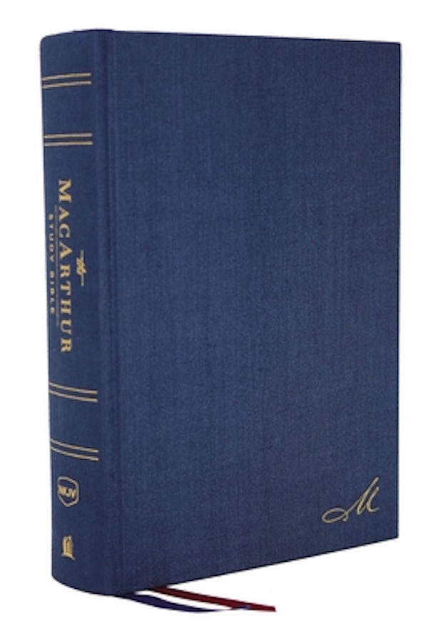 Cover image for Nkjv, MacArthur Study Bible, 2nd Edition, Cloth Over Board, Blue, Comfort Print, isbn: 9780785223030