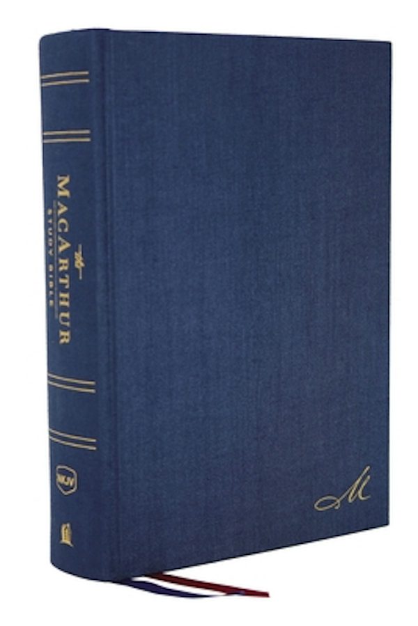 Cover image for Nkjv, MacArthur Study Bible, 2nd Edition, Cloth Over Board, Blue, Comfort Print, isbn: 9780785223030