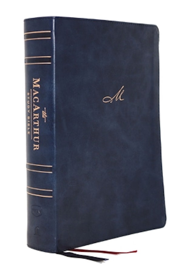 Cover image for Nkjv, MacArthur Study Bible, 2nd Edition, Leathersoft, Blue, Comfort Print, isbn: 9780785223061