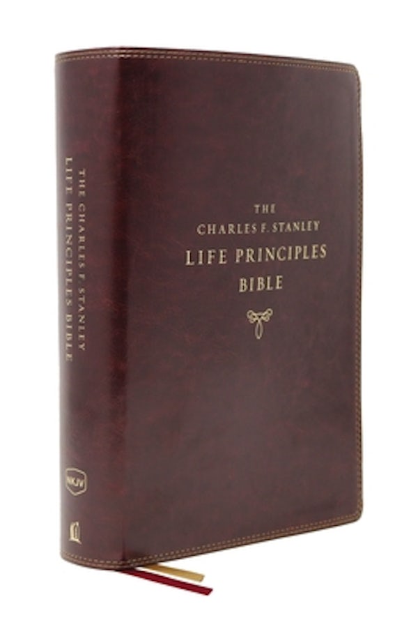 Cover image for Nkjv, Charles F. Stanley Life Principles Bible, 2nd Edition, Leathersoft, Burgundy, Comfort Print, isbn: 9780785225416