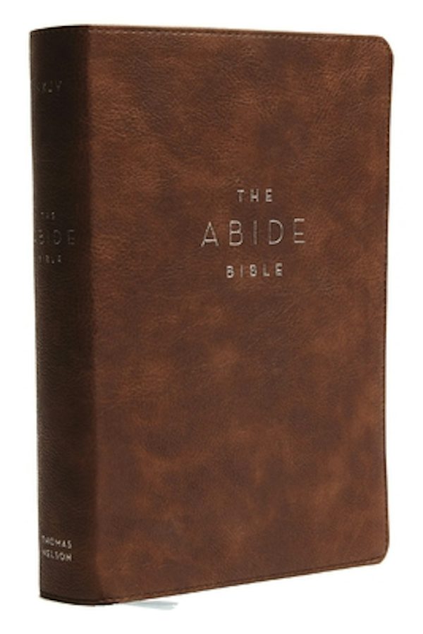 Cover image for NKJV, Abide Bible, Leathersoft, Brown, Red Letter Edition, Comfort Print, isbn: 9780785226628