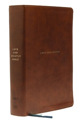 Cover image for Net, Love God Greatly Bible, Leathersoft, Brown, Comfort Print, isbn: 9780785227526
