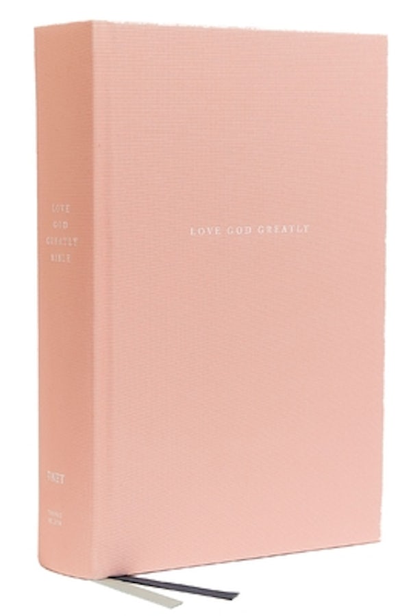 Cover image for Love God Greatly Bible, Cloth Over Board, Pink, Comfort Print, isbn: 9780785227557
