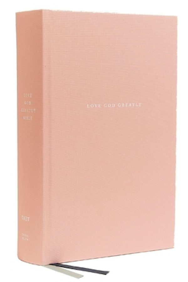 Cover image for Love God Greatly Bible, Cloth Over Board, Pink, Comfort Print, isbn: 9780785227557