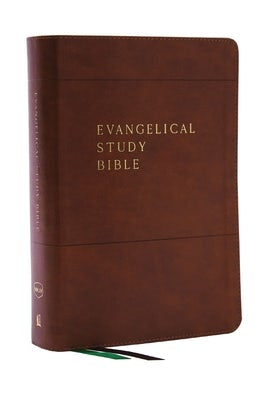 Cover image for Evangelical Study Bible: Christ-Centered. Faith-Building. Mission-Focused. (Nkjv, Brown Leathersoft, Red Letter, Thumb Indexed, Large Comfort Print), isbn: 9780785227854