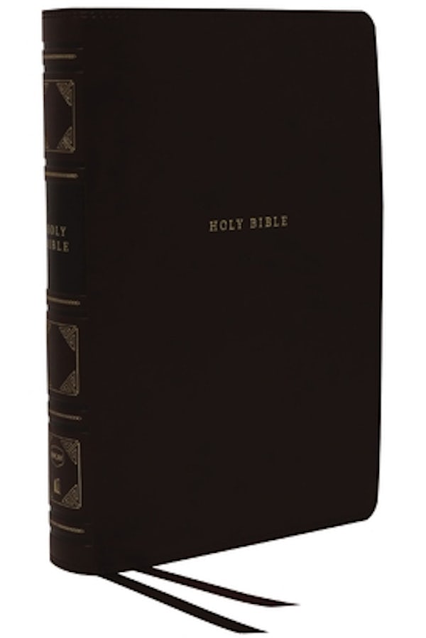 Cover image for Nkjv, Reference Bible, Classic Verse-By-Verse, Center-Column, Leathersoft, Black, Indexed, Red Letter Edition, Comfort Print, isbn: 9780785229773