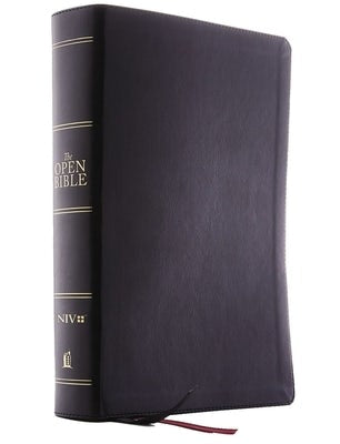 Cover image for The Niv, Open Bible, Leathersoft, Black, Red Letter Edition, Comfort Print, isbn: 9780785230250