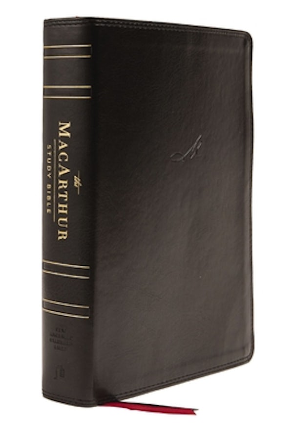 Cover image for Nasb, MacArthur Study Bible, 2nd Edition, Leathersoft, Black, Thumb Indexed, Comfort Print, isbn: 9780785230342