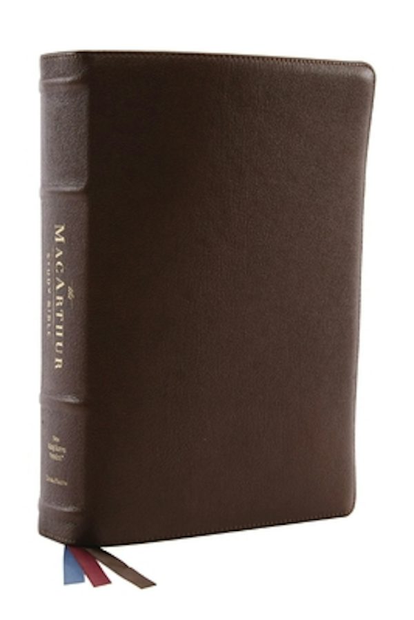 Cover image for Nkjv, MacArthur Study Bible, 2nd Edition, Premium Goatskin Leather, Black, Premier Collection, Comfort Print, isbn: 9780785230885