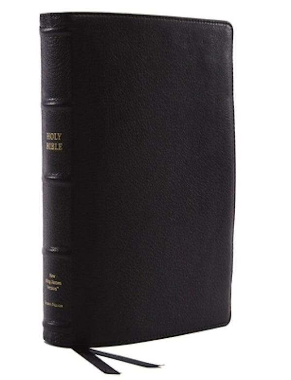 Cover image for Nkjv, Reference Bible, Classic Verse-By-Verse, Center-Column, Premium Goatskin Leather, Black, Premier Collection, Red Letter Edition, Comfort Print, isbn: 9780785231271