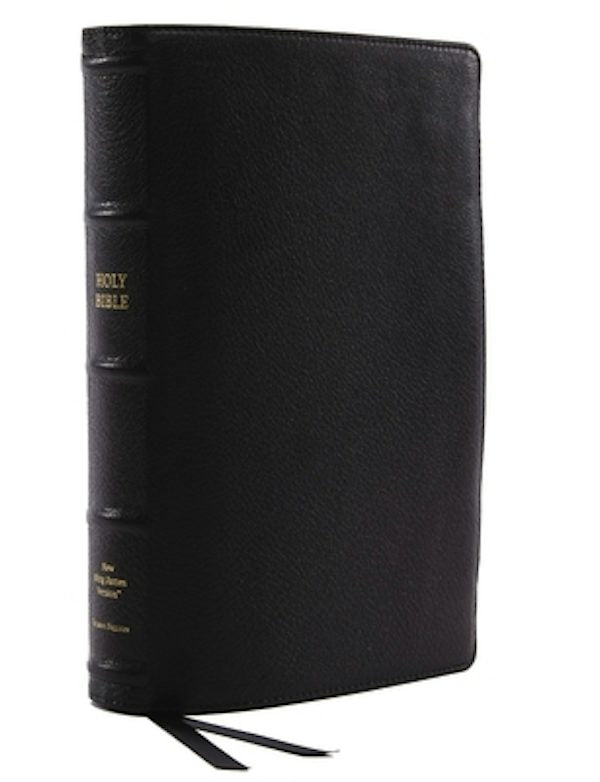 Cover image for Nkjv, Reference Bible, Classic Verse-By-Verse, Center-Column, Premium Goatskin Leather, Black, Premier Collection, Red Letter Edition, Comfort Print, isbn: 9780785231271
