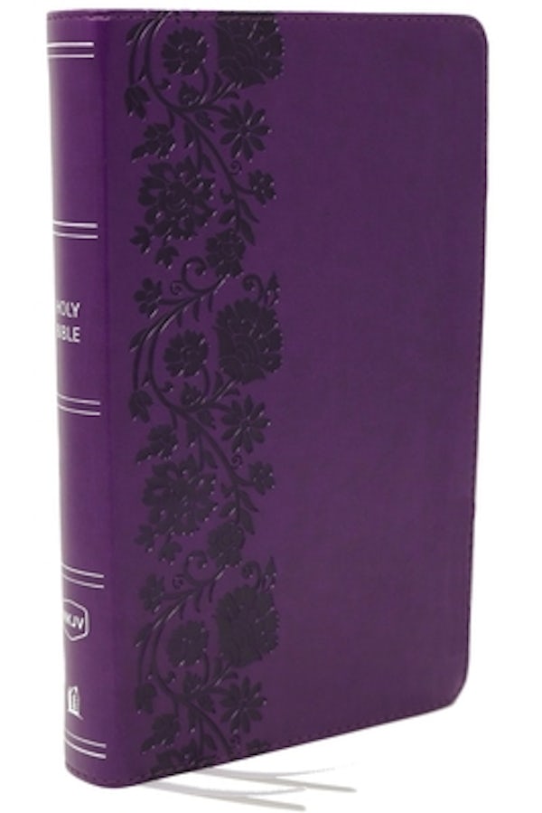 Cover image for Nkjv, Reference Bible, Personal Size Large Print, Leathersoft, Purple, Red Letter Edition, Comfort Print, isbn: 9780785233602