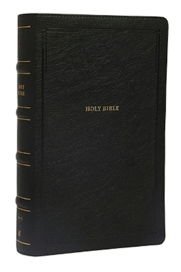 Cover image for Nkjv, Reference Bible, Personal Size Large Print, Leathersoft, Black, Thumb Indexed, Red Letter Edition, Comfort Print, isbn: 9780785233671