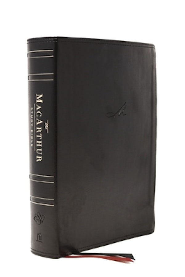 Cover image for The Esv, MacArthur Study Bible, 2nd Edition, Leathersoft, Black, Thumb Indexed, isbn: 9780785235644