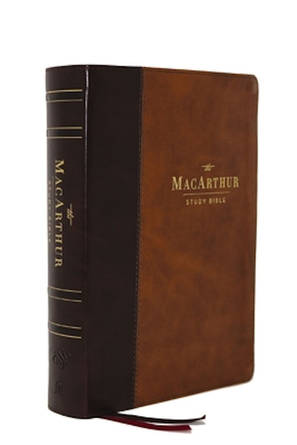 Cover image for The Esv, MacArthur Study Bible, 2nd Edition, Leathersoft, Brown, Thumb Indexed, isbn: 9780785235651
