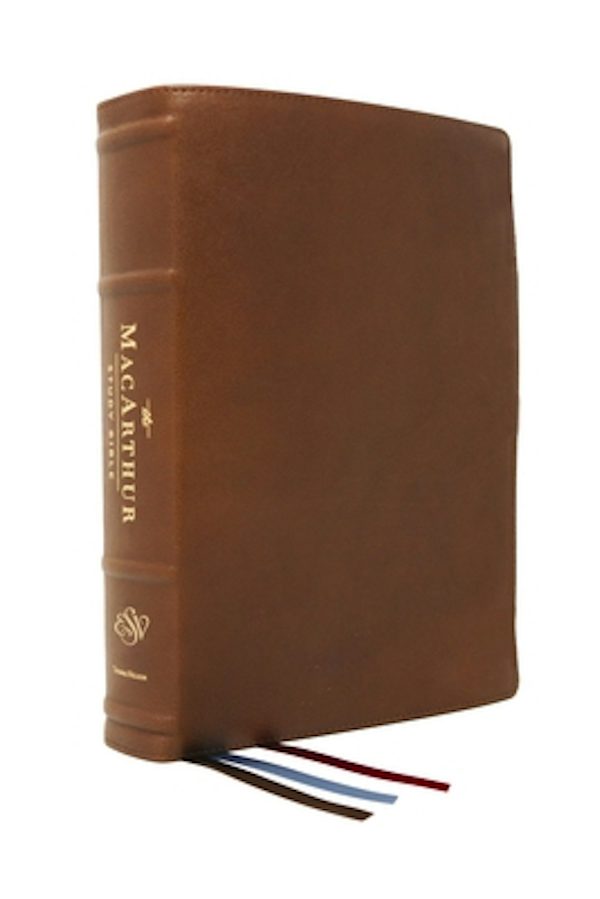 Cover image for The Esv, MacArthur Study Bible, 2nd Edition, Premium Goatskin Leather, Brown, Premier Collection, isbn: 9780785235668