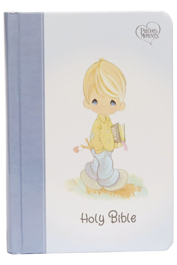 Cover image for Nkjv, Precious Moments Small Hands Bible, Blue, Hardcover, Comfort Print, isbn: 9780785238638