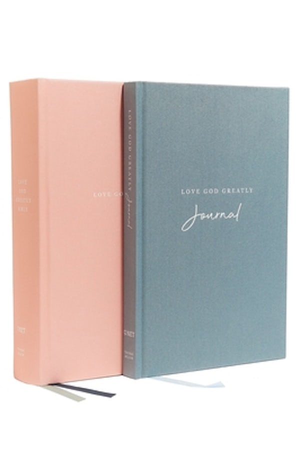 Cover image for Love God Greatly Bible/Journal Combo: A Soap Method Study Bible and Journal for Women (Net, Cloth-Over-Board, Comfort Print), isbn: 9780785239185