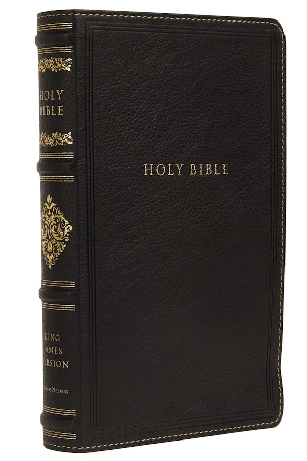 Cover image for Kjv, Sovereign Collection Bible, Personal Size, Leathersoft, Black, Red Letter Edition, Comfort Print, isbn: 9780785239215
