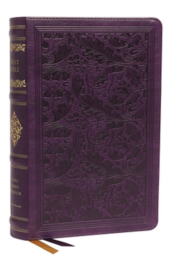 Cover image for Kjv, Sovereign Collection Bible, Personal Size, Leathersoft, Purple, Thumb Indexed, Red Letter Edition, Comfort Print, isbn: 9780785239260