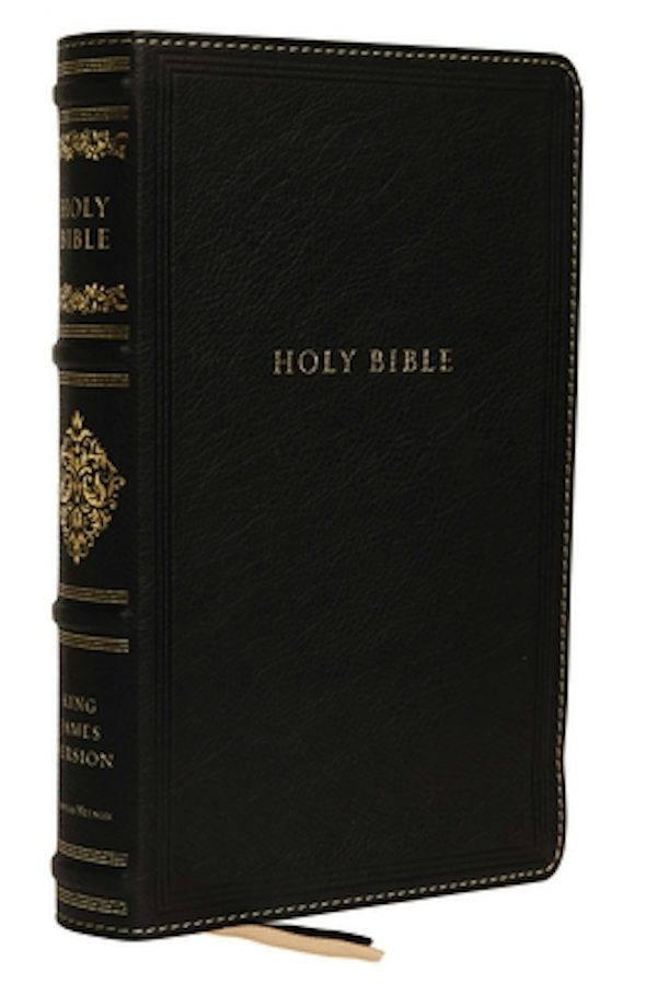 Cover image for Kjv, Sovereign Collection Bible, Personal Size, Genuine Leather, Black, Thumb Indexed, Red Letter Edition, Comfort Print, isbn: 9780785239284