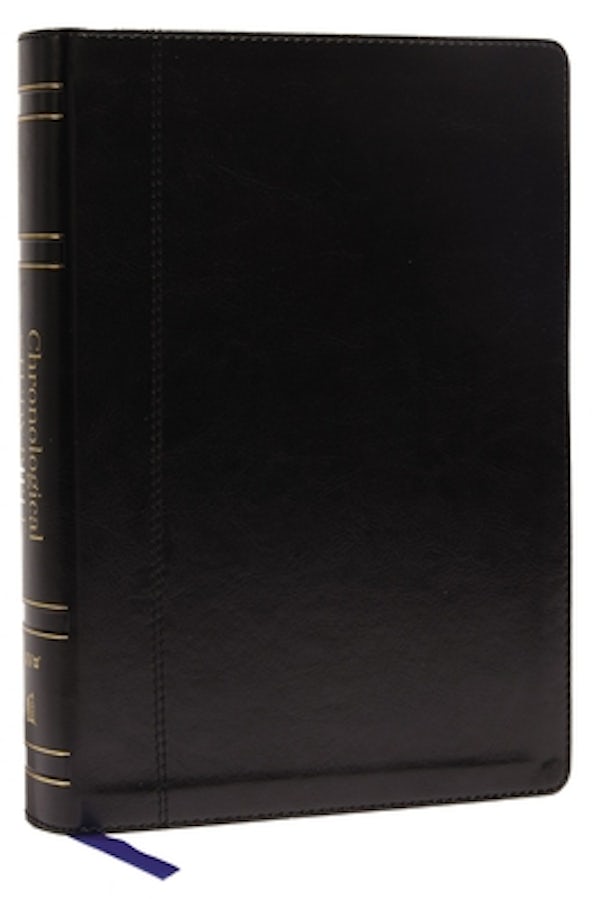 Cover image for Niv, Chronological Study Bible, Leathersoft, Black, Comfort Print, isbn: 9780785239536