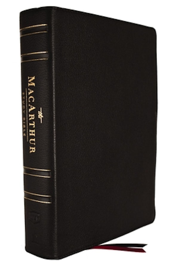 Cover image for Nkjv, MacArthur Study Bible, Black Genuine Leather, Comfort Print, isbn: 9780785241799