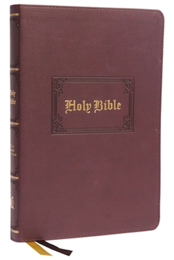 Cover image for KJV Holy Bible: Large Print Thinline, Brown Leathersoft, Red Letter, Comfort Print: King James Version, isbn: 9780785241904