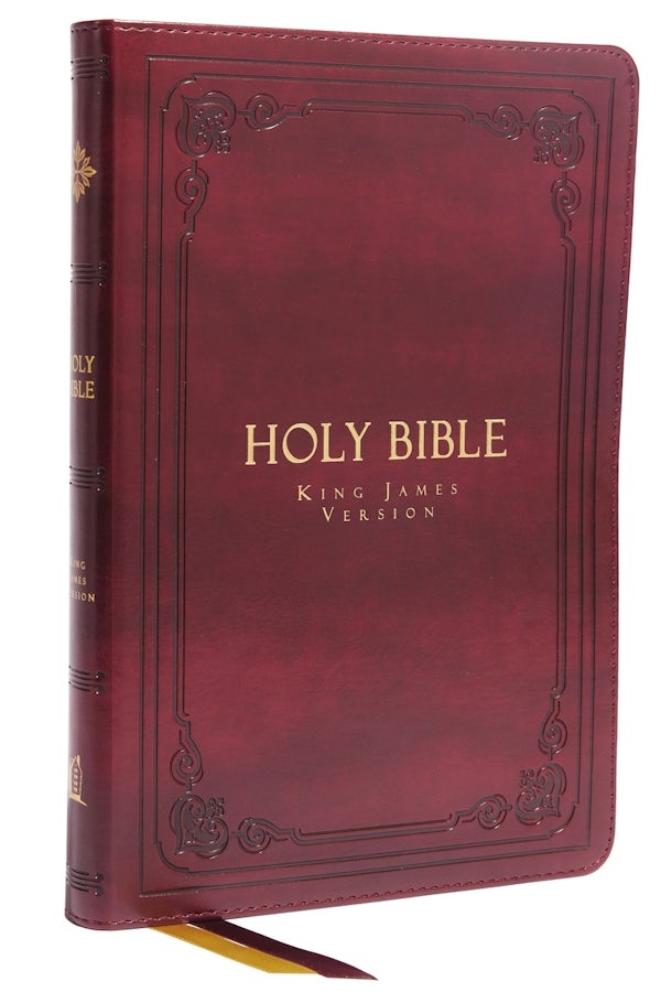Cover image for KJV Holy Bible: Large Print Thinline, Burgundy Leathersoft, Red Letter, Comfort Print: King James Version, isbn: 9780785241911