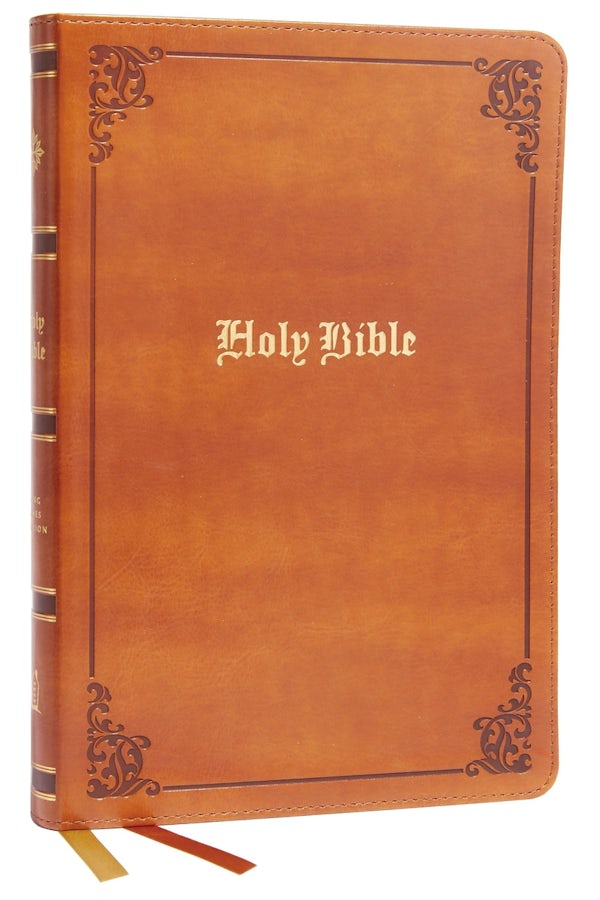 Cover image for KJV Holy Bible: Large Print Thinline, Tan Leathersoft, Red Letter, Comfort Print: King James Version, isbn: 9780785241928