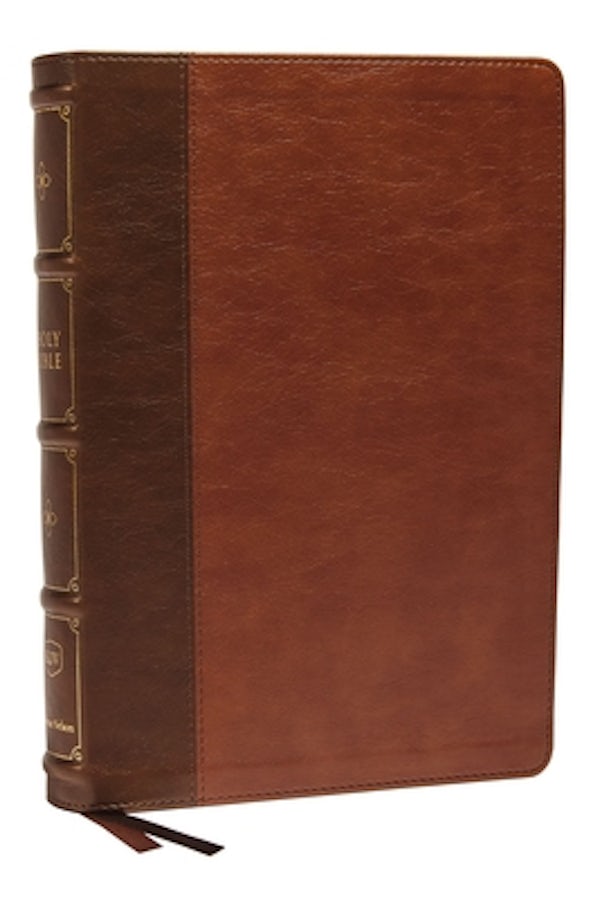 Cover image for KJV Holy Bible: Large Print Verse-By-Verse with Cross References, Brown Leathersoft, Comfort Print: King James Version (MacLaren Series), isbn: 9780785241942