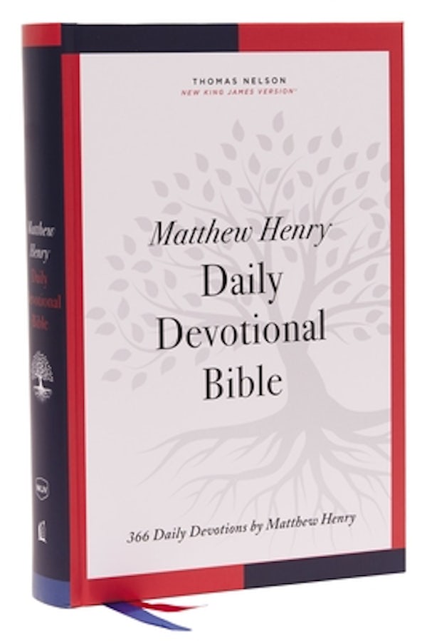 Cover image for Nkjv, Matthew Henry Daily Devotional Bible, Hardcover, Red Letter, Comfort Print, isbn: 9780785246558