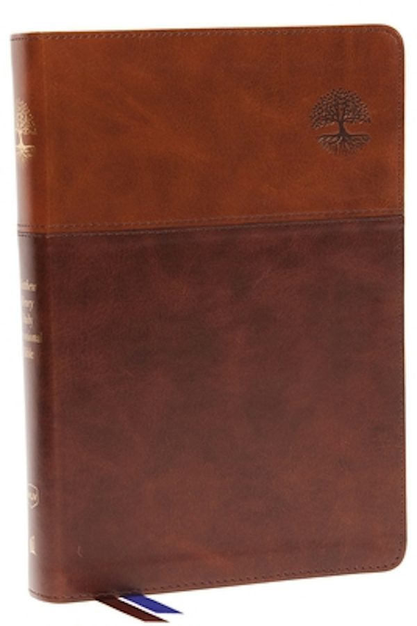 Cover image for Nkjv, Matthew Henry Daily Devotional Bible, Leathersoft, Brown, Red Letter, Thumb Indexed, Comfort Print, isbn: 9780785246671
