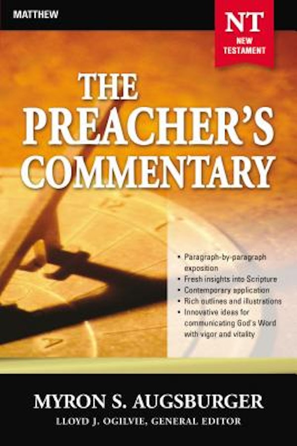 Cover image for The Preacher's Commentary - Vol. 24: Matthew, isbn: 9780785247999