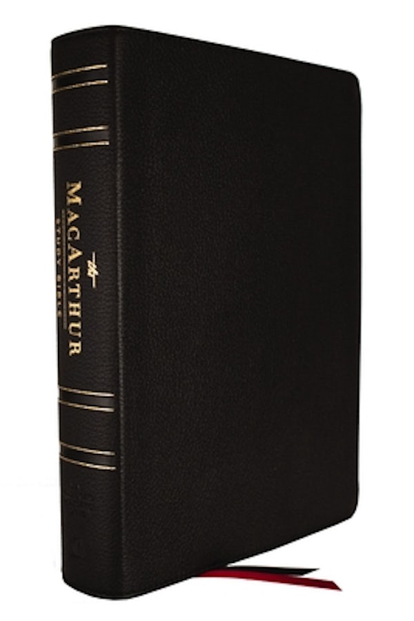 Cover image for Nasb, MacArthur Study Bible, Black Genuine Leather, 1995 Text, Comfort Print, isbn: 9780785248514