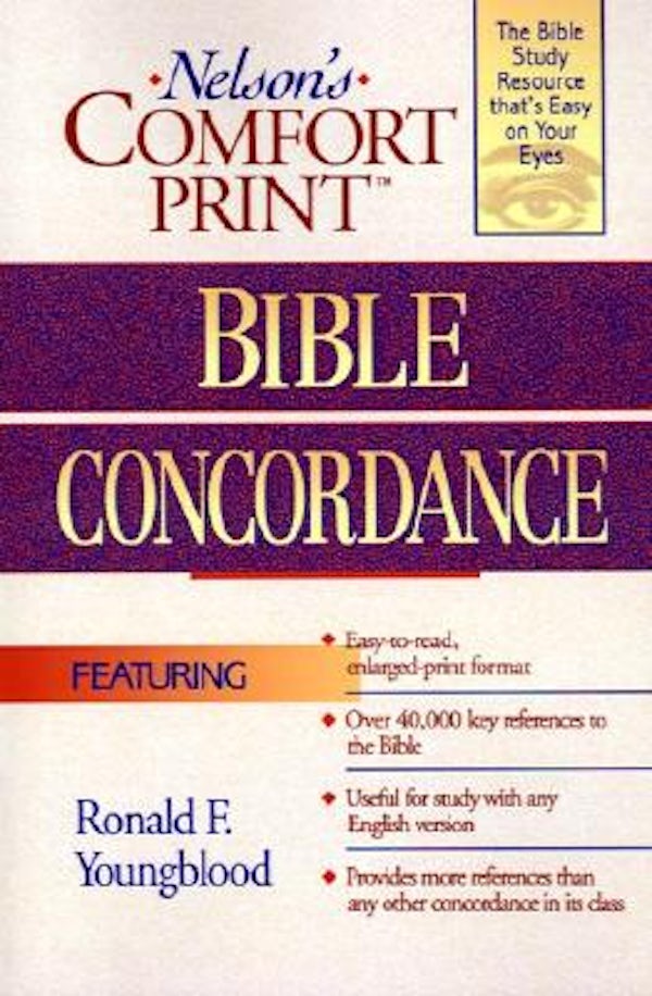 Cover image for Comfort Print Bible Concordance, isbn: 9780785248552