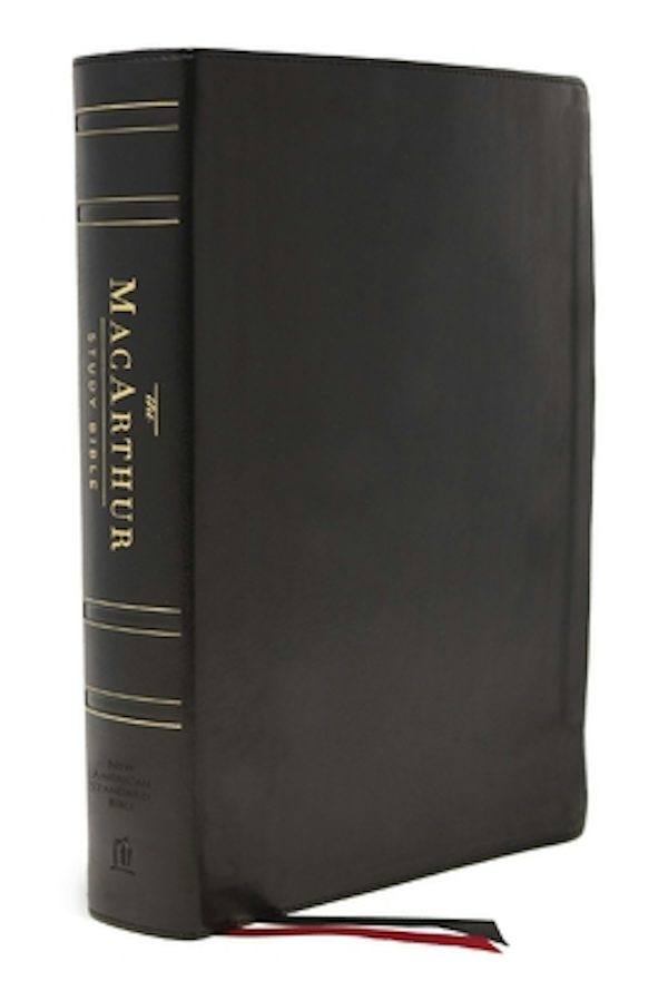 Cover image for Nasb, MacArthur Study Bible, Black Genuine Leather, Thumb Indexed, 1995 Text, Comfort Print, isbn: 9780785248569