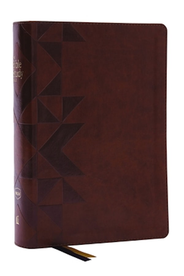 Cover image for Nkjv, the Bible Study Bible, Leathersoft, Brown, Comfort Print, isbn: 9780785253358
