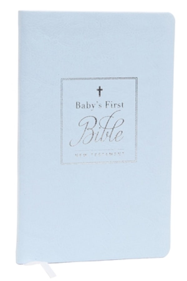 Cover image for Kjv, Baby's First New Testament, Leathersoft, Blue, Red Letter, Comfort Print, isbn: 9780785253396